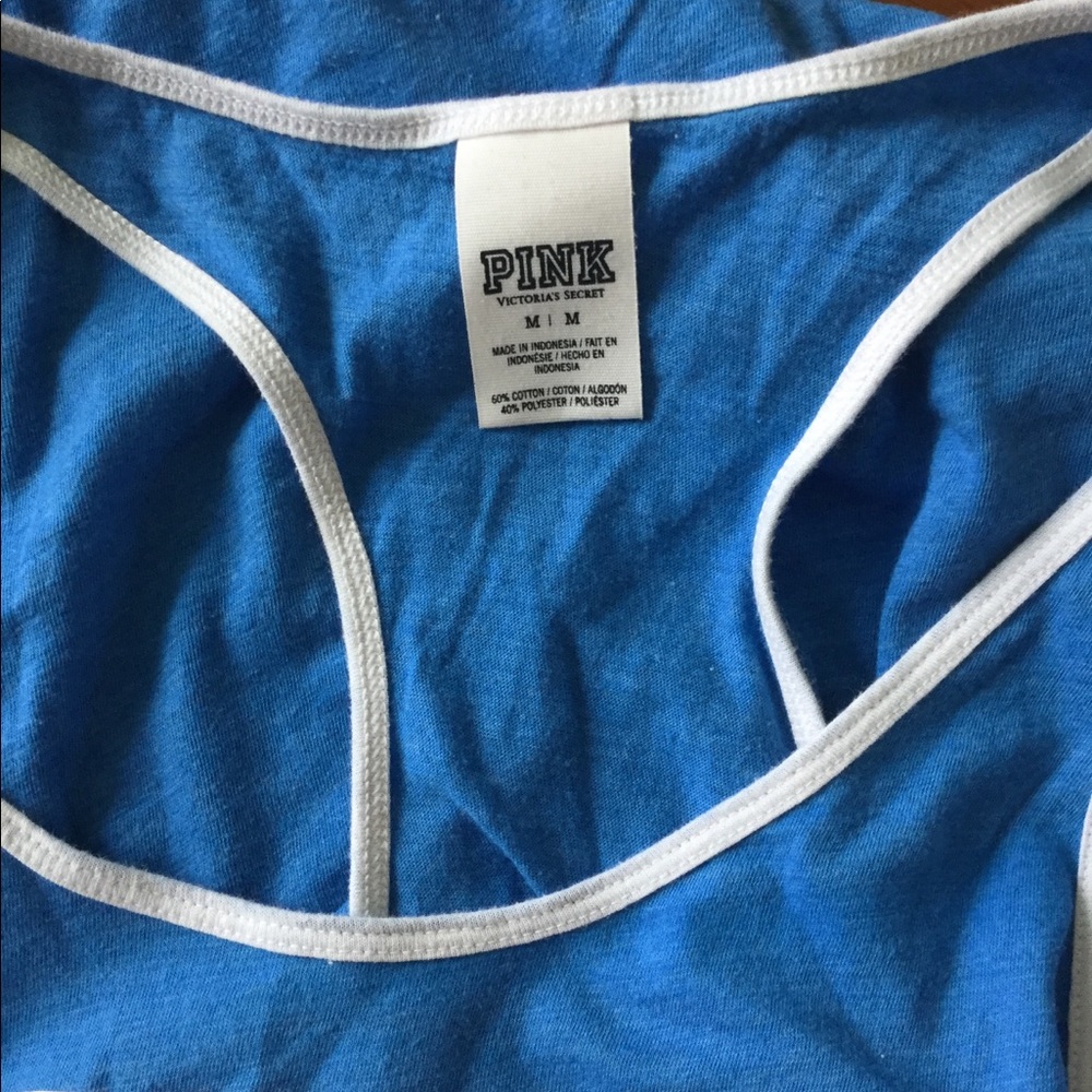 💙PINK Racerback Collegiate Tank💙 - Picture 5 of 5
